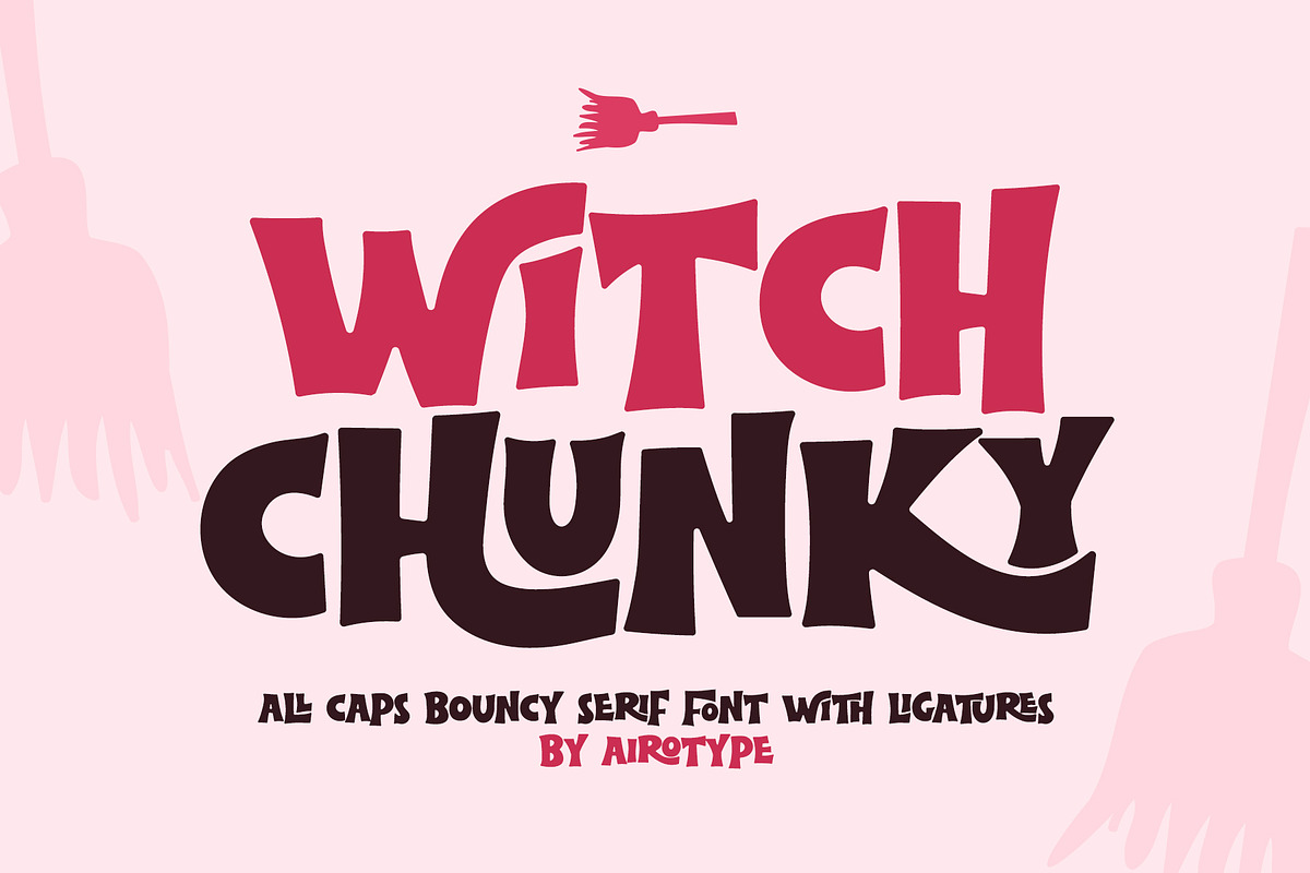 Witch Chunky All Caps Fun Thick Font, a Serif Font by Airotype (Photo 1 of 11)