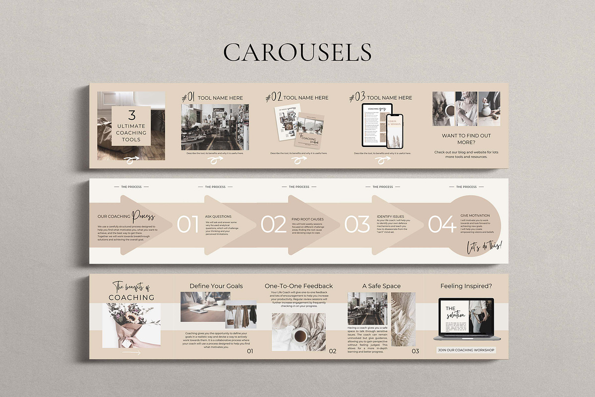 Life Coach Instagram Canva Templates, a Design Template by Miri Campbell (Photo 15 of 18)