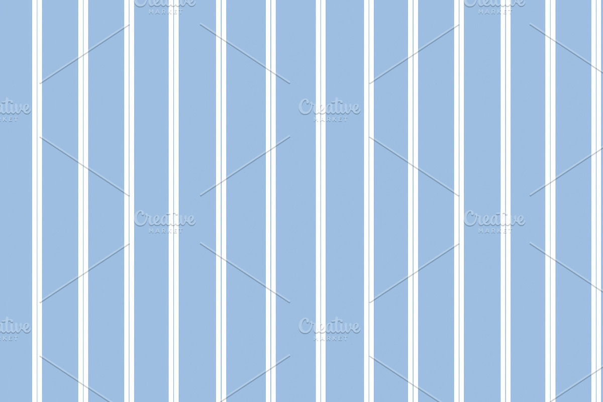 Seamless pattern, vertical blue lines alternating with white pinstripes forming, a Pattern Graphic by Studio ANNA