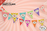 Party Flags / Bunting Mockup, a Product Mockup by INCDesign (Thumbnail 1 of 7)