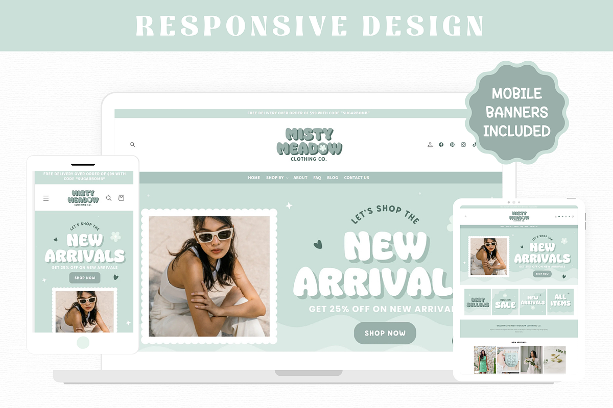 Pastel Shopify Store Template, a Shopify Template by AdvertFox (Photo 9 of 10)