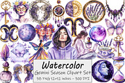 Gemini Season Clipart, an Illustration by Design Market (Thumbnail 1 of 4)