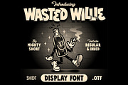 Wasted Willie Font, a Sans Serif Font by MightySHORT (Thumbnail 1 of 3)