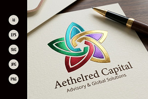 Abstract Colorful Star Logo Design, a Branding & Logo Template by Saba Vector