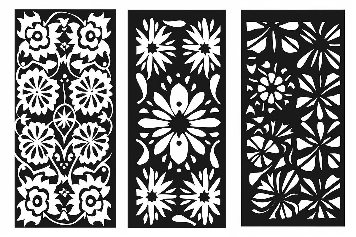 Elegant Floral Laser Cut Panel Bundl, a Graphic by BIPLOB EXPERT (Photo 8 of 10)