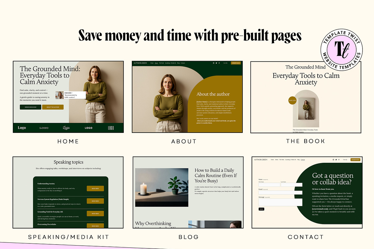 Minimalist Author Squarespace Design, a Squarespace Template by Template Twist Shop (Photo 6 of 10)