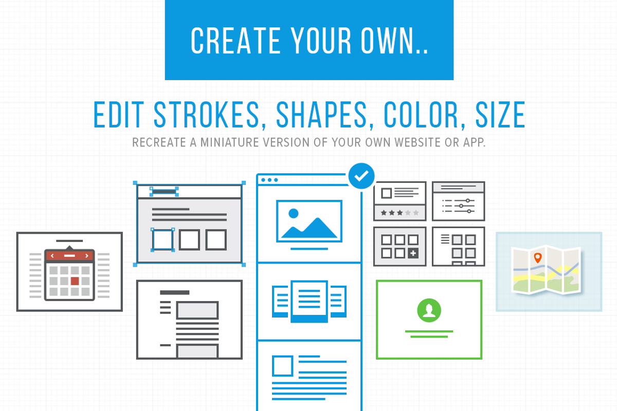 Lil Pages - 50 UI layouts - OG, a Product Mockup by Lil Squid (Photo 3 of 5)