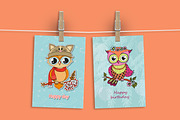 Cute owls, an Object Graphic by Maya Ivart (Thumbnail 8 of 12)