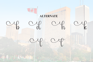 Canada Script Font