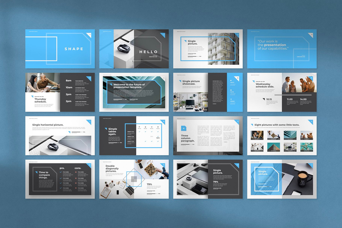 Shape PowerPoint Template, a Presentation Template by Creathrive Design (Photo 5 of 8)