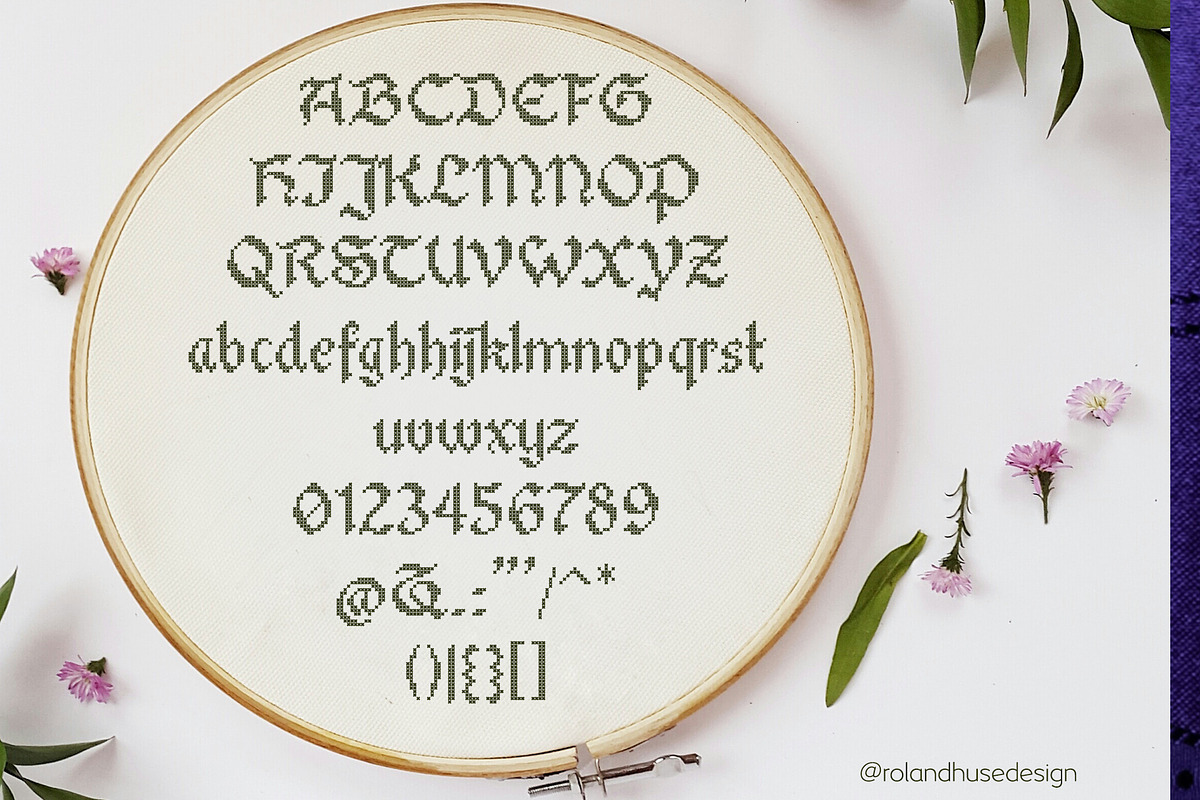 Stitch Warrior Font preview 2