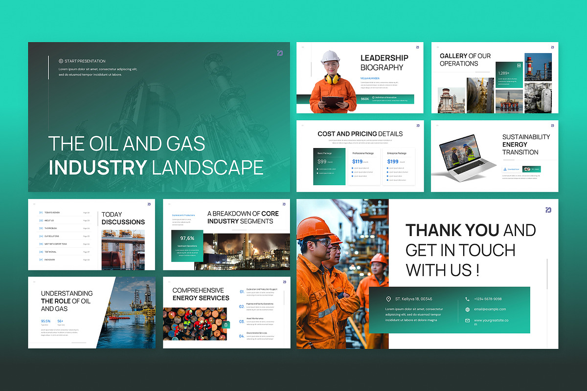 Oil and Gas Industry Google Slides, a Presentation Template by Antstheme (Photo 4 of 4)
