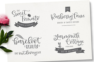 Roseroot Cottage Font Collection