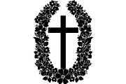 Floral Cross Silhouette, an Object Graphic by Creativeshirt (Thumbnail 7 of 20)