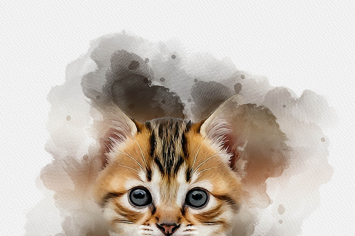 Watercolor Animal Art Photo Effect, an Action Add-On by MRI STUDIO (Photo 14 of 16)