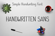 Handwritten Sans, a Sans Serif Font by Royaltype