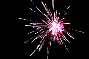 Firework stock photo