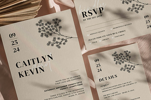 Biege Invitation Canva Template