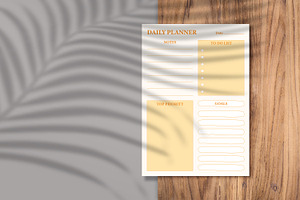 Daily Planner Sheet Design -02