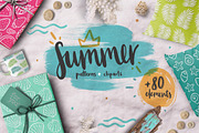 Summer lover kit! +80 elements, a Texture Illustration by Andrea De Oliveira (Thumbnail 1 of 8)