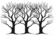 Nature Tree Silhouette Bundle, an Illustration by hafijul (Thumbnail 6 of 9)