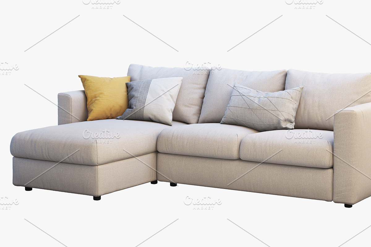 Three-seat sofa (2 options) 3D model, a Furniture 3D Model by 3dmitruk (Photo 4 of 16)