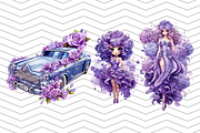Lavender Flower Queen Sublimation, an Illustration by Digital Xpress (Thumbnail 3 of 4)
