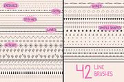 Line Pattern Procreate Brush Set, a Brush Add-On by Sometimes Crafter Studio (Thumbnail 3 of 3)