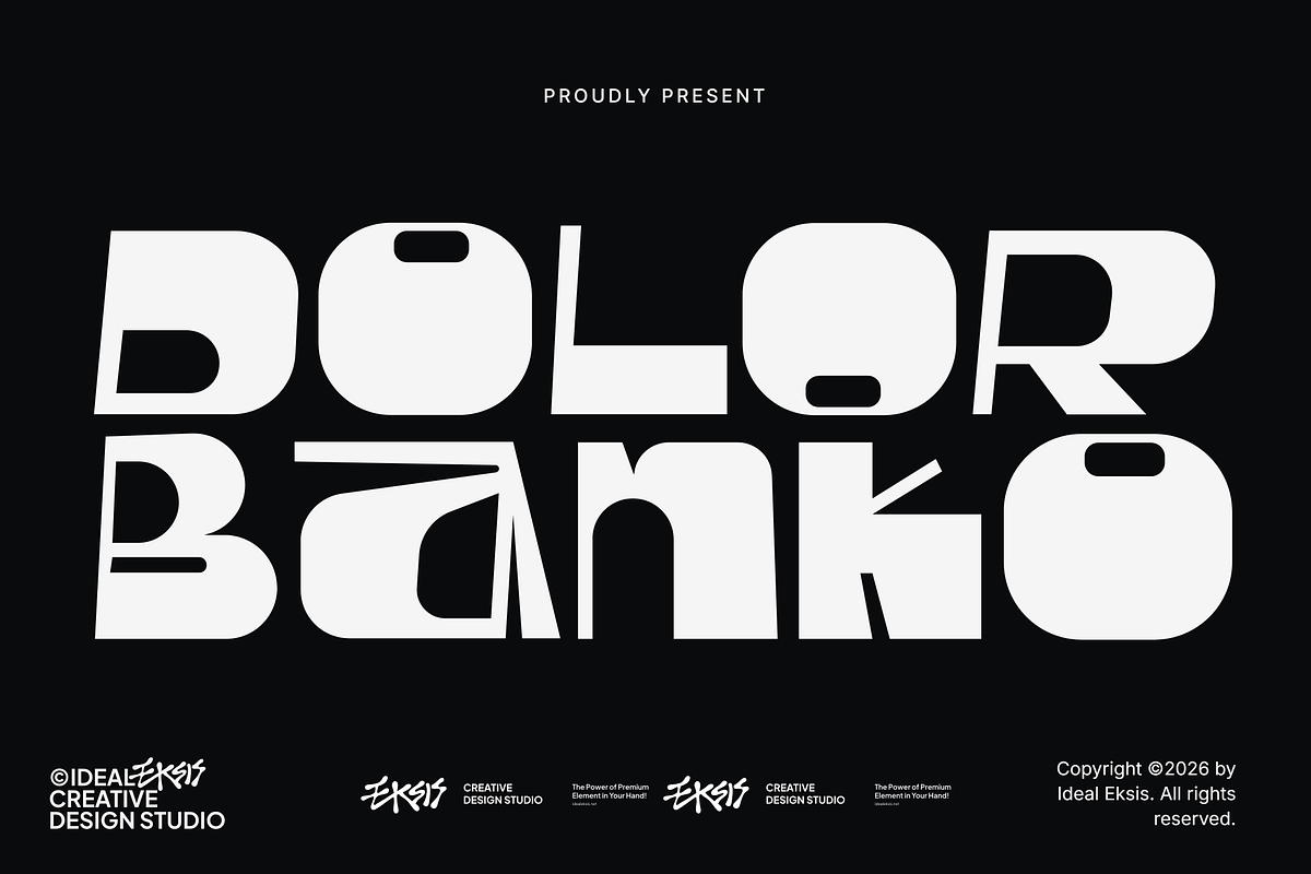 Dolor Banko, a Sans Serif Font by Ideal Eksis (Photo 1 of 7)