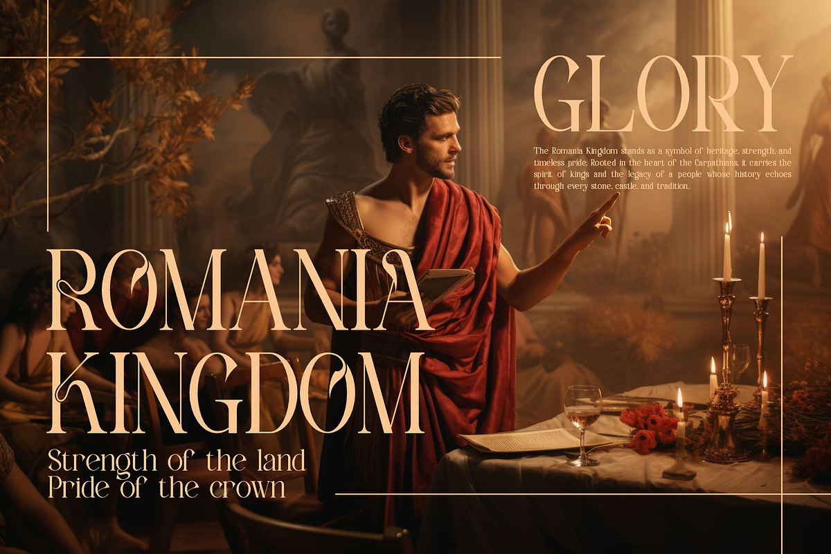 Rokcla || Vintage Retro Serif Font, a Serif Font by Ermedia Studio (Photo 8 of 10)