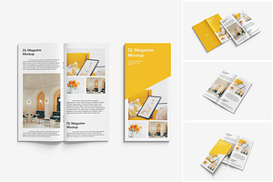 DL Magazine Mockup, a Product Mockup by MrLetters