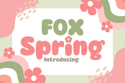 Fox Spring Font, a Handwritten Font by Fox7 By Rattana