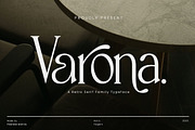 Varona - Retro Serif Family Font, a Serif Font by Flawless And Co (Thumbnail 1 of 11)