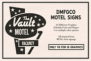 Vintage Motel Sign Set, a Graphic by Mutant Lagoon (Thumbnail 2 of 5)