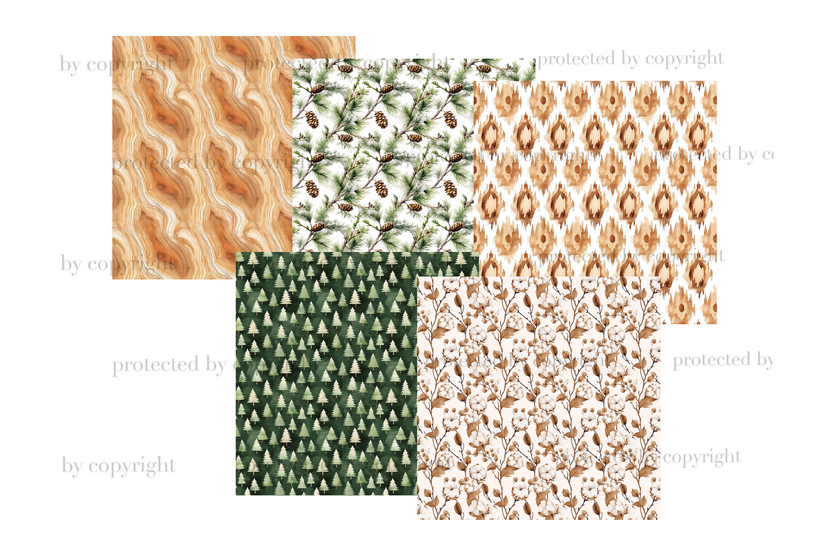 Cozy Winter Digital Paper, a Pattern Graphic by GlamArtZhanna (Photo 3 of 3)