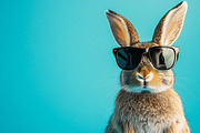 Funny Easter bunnies with glasses, an Animal Photo by VetalStock (Thumbnail 9 of 11)