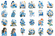 Coquette Spring Garden Clipart, an Illustration by DreamCafeArt (Thumbnail 3 of 10)