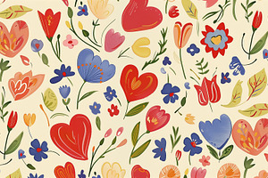Wallpaper with red hearts, a Wallpaper Photo by Imaginarium