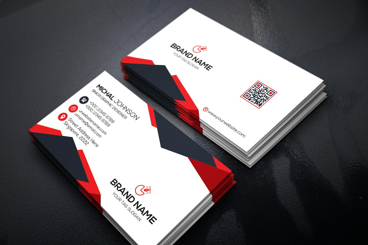 Unique Modern Business card Design, a Business Card Template by fellowshipit (Photo 4 of 4)