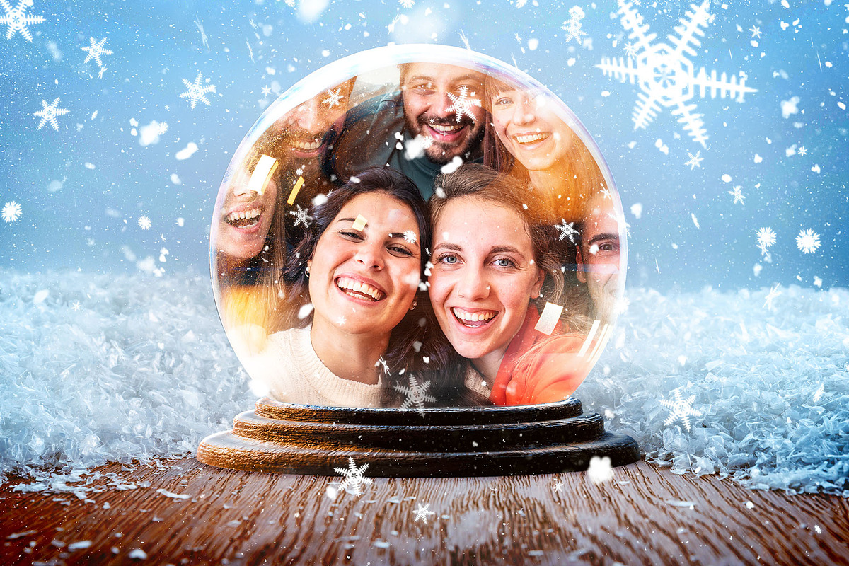 Christmas Snow Globe Mockup Template, a Product Mockup by DesignerCandies (Photo 3 of 5)