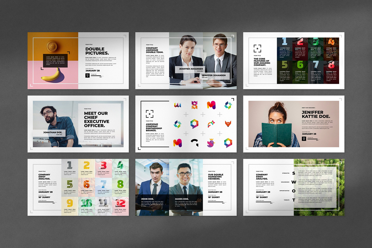 Boxes PowerPoint Template, a Presentation Template by Creathrive Design (Photo 9 of 9)