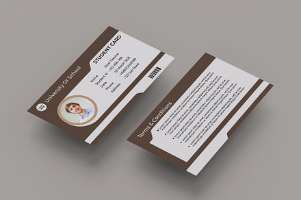 Student Card Template Vol 09, a Card Template by takuloerizal