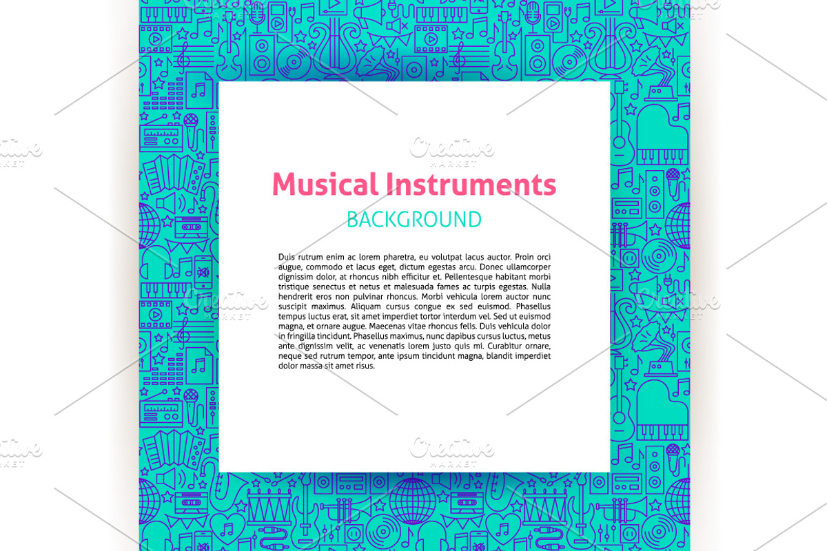 Music Line Seamless Patterns