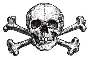 Skull And Bones Pirate Symbol