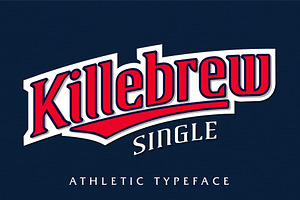 Killebrew Single | Athletic Typeface
