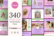 340 Social Media Post Template Canva, a Templates & Theme by TemplateCastleStore (Thumbnail 1 of 10)