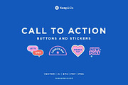 Call to Action Buttons and Stickers, a Templates & Theme by sungandco (Thumbnail 1 of 4)