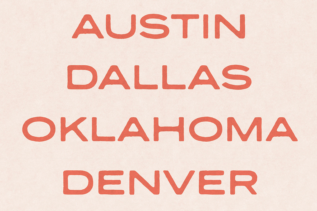 Western Sunset Sans Serif Font, a Sans Serif Font by Lanastace Studio (Photo 2 of 12)