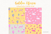 Golden Africa Watercolor Set, an Animal Illustration by Bibela (Thumbnail 5 of 9)