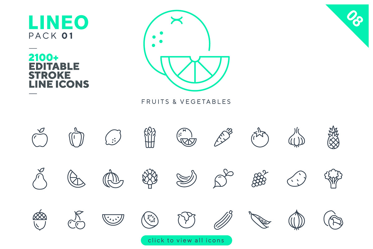 LINEO 1 - 2100+ icons, an Outline Icon by sharpnose (Photo 13 of 14)